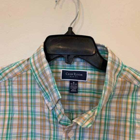 Men’s Club Room Tech Woven Button Down Shirt NWT Size M - B - Picture 3 of 6